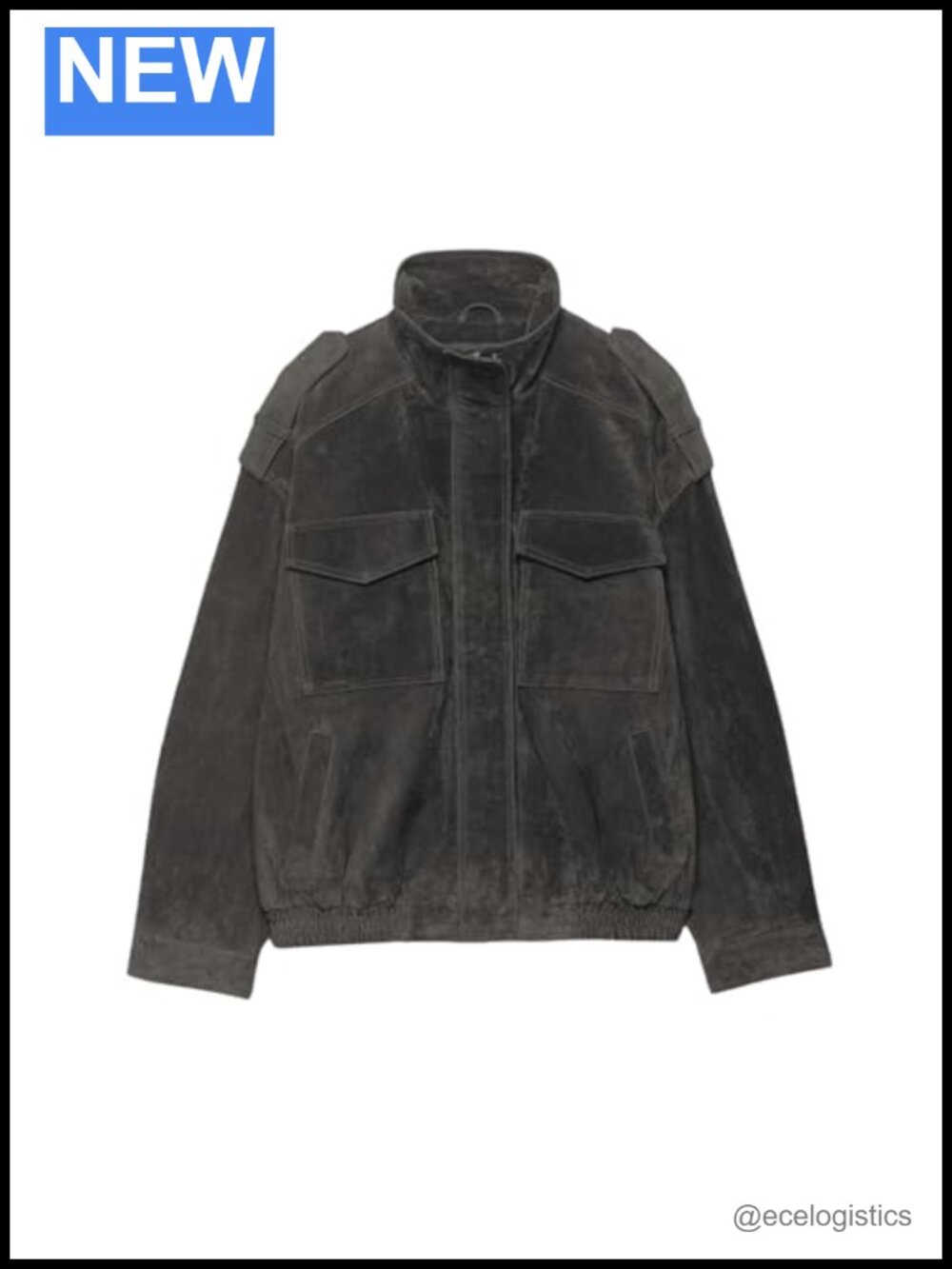 Faux Suede Bomber Jacket Oversized Zip Up Long Sleeve Y2K Outwear Women's
